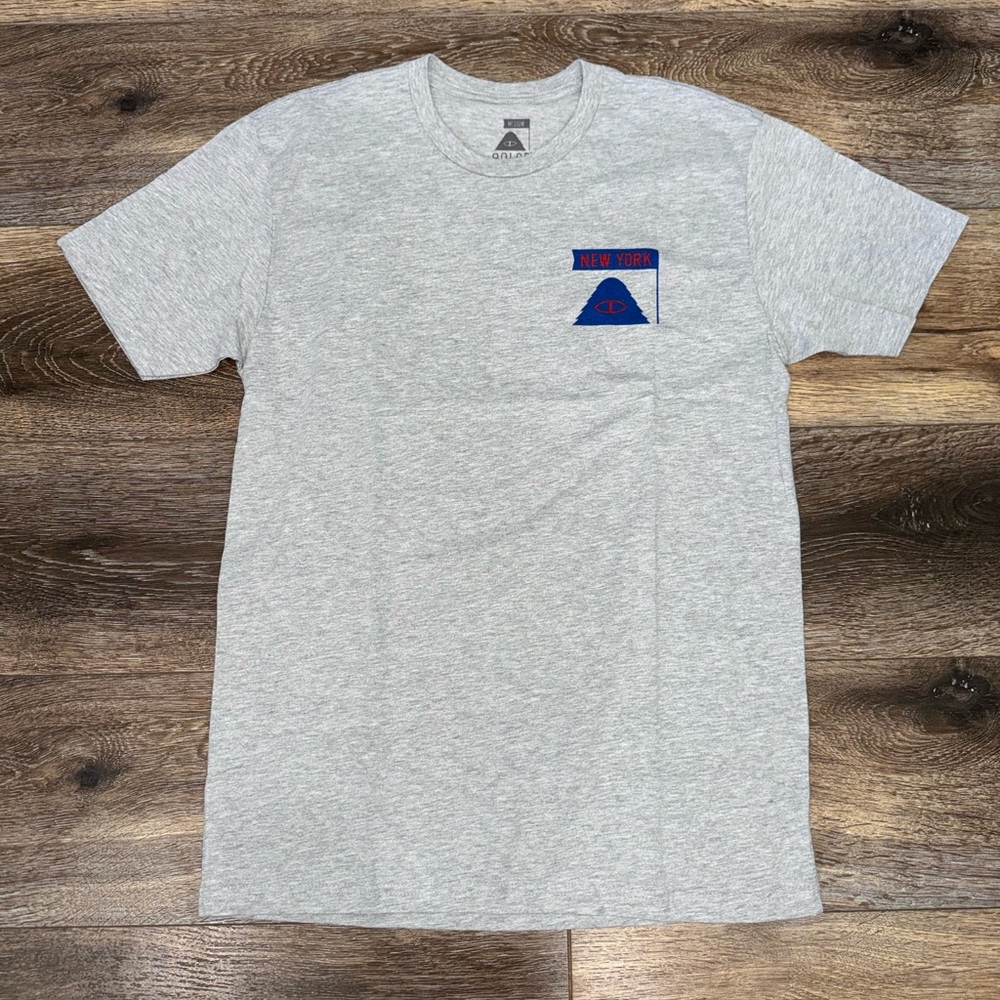 NWOT New York Rangers Logo POLER Camp Vibes Short Sleeve Shirt in Gray Size M